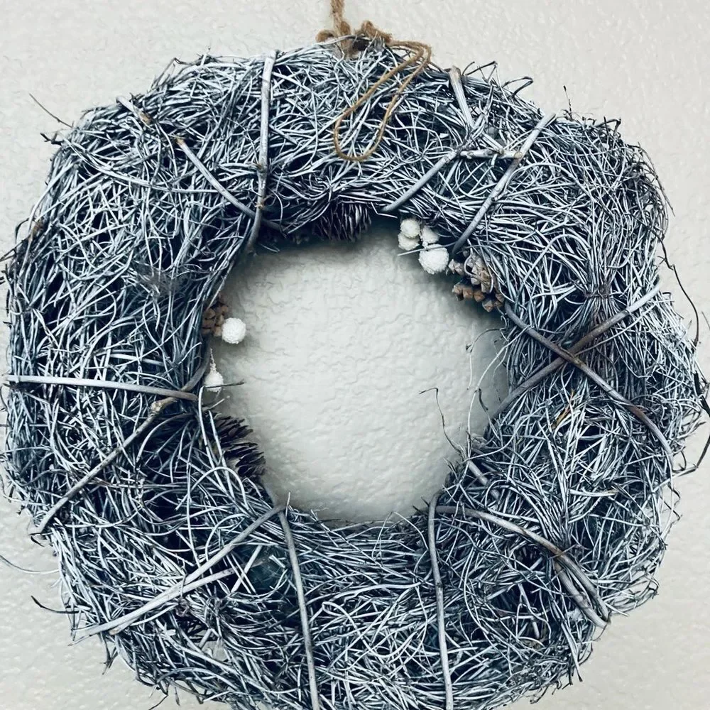 Rustic Winter Holiday Christmas Pine Wreath